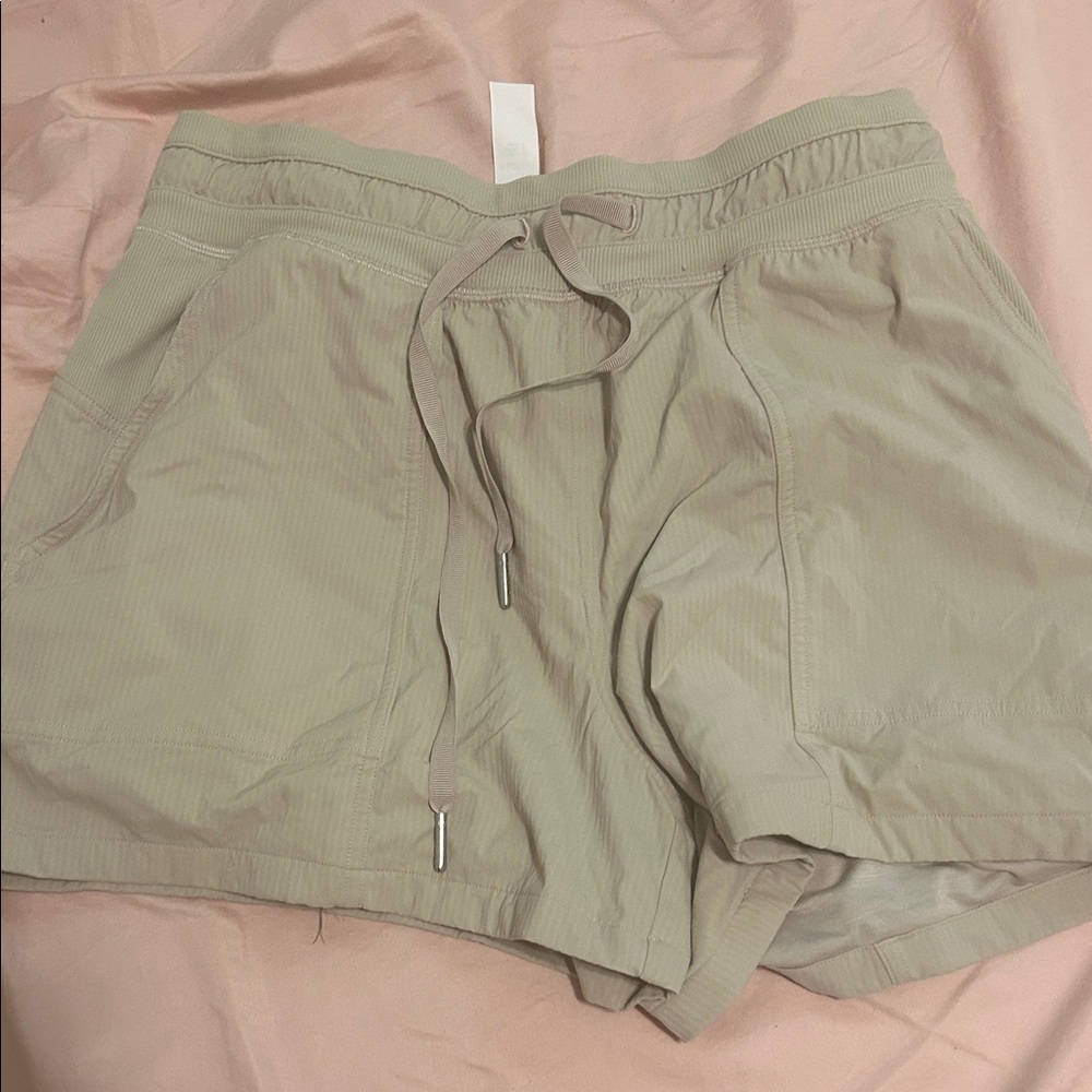 lululemon athletica Beige Athletic Shorts